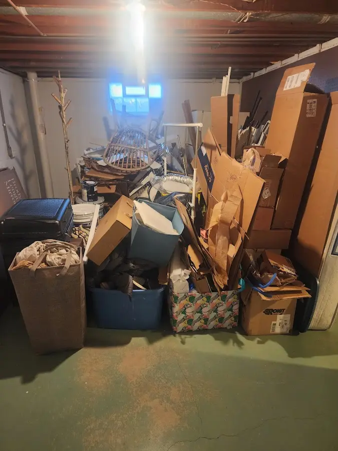 Roll-off dumpster container at job site for 15 Yard Dumpster Rental in Belton